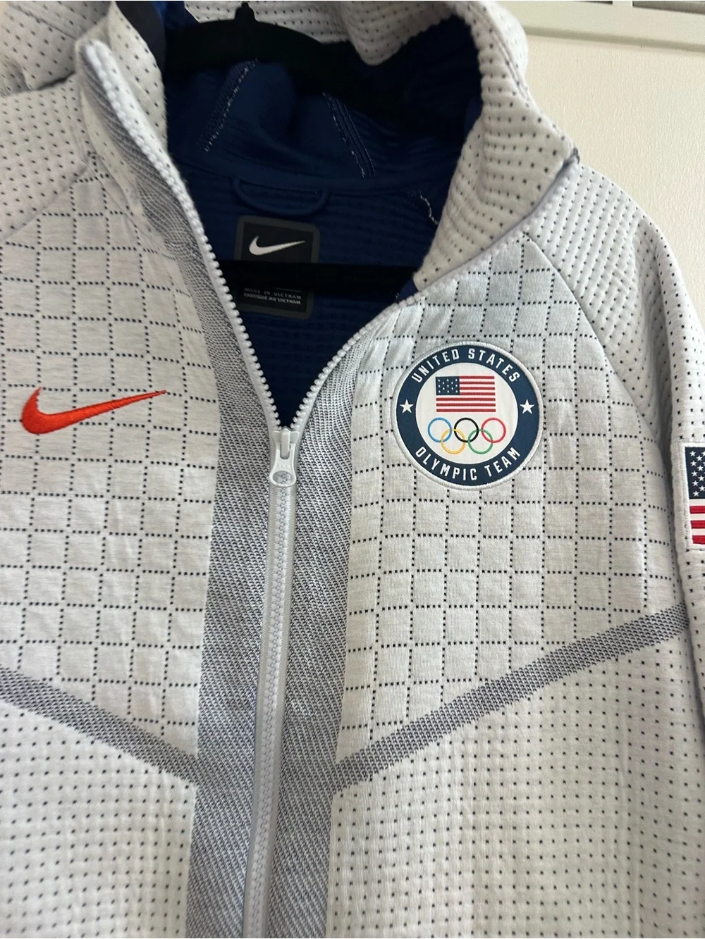 Nike Women's Olympic Team USA Tech Fleece CT2582-043 Zip Hoodie Jacket small